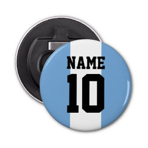 Personalized custom name & number Argentina Flag Bottle Opener