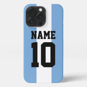 Personalized custom name & number Argentina Flag iPhone 13 Pro Case