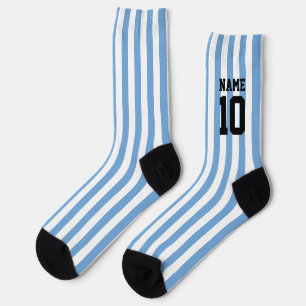 Personalized custom name & number Argentina Flag Socks