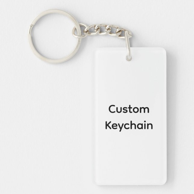 Personalized Custom Name, Photo & Company Logo Keychain (Front)