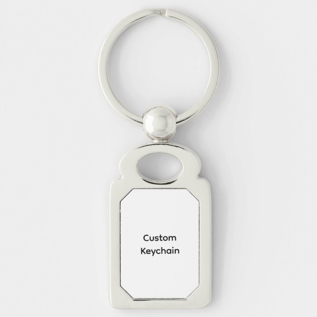 Personalized Custom Name, Photo & Company Logo Keychain (Front)