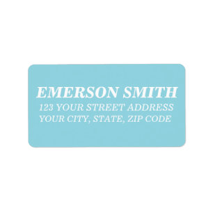 Personalized Custom Name Simple Modern Address Label