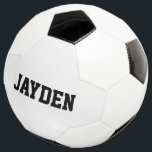 Personalized custom name soccer ball for kids<br><div class="desc">Personalized custom name soccer ball for kids. Cute Birthday gift idea for boys and girls who love playing soccer. Sports typography design. Add your own name, quote or monogram. Make your own fun favour for a children's Birthday party. Also nice as thank you gift to futbol coach, soccer mom, soccer...</div>