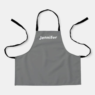 Personalized Custom Name Solid Colour  Apron