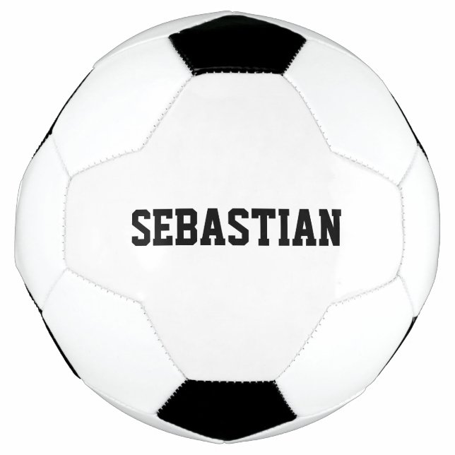 Personalized custom name sports team school name soccer ball (Front)