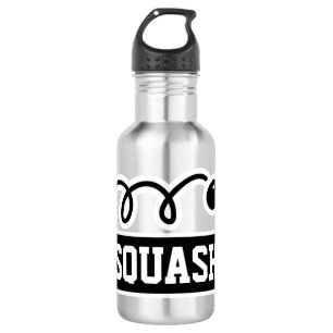 Personalized custom name squash sports 532 ml water bottle