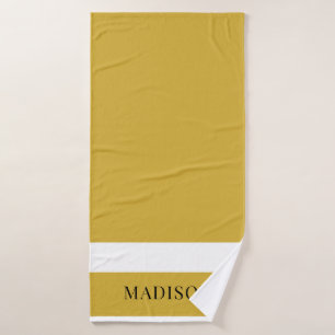 Personalized Custom Name Stylish Bath Towel