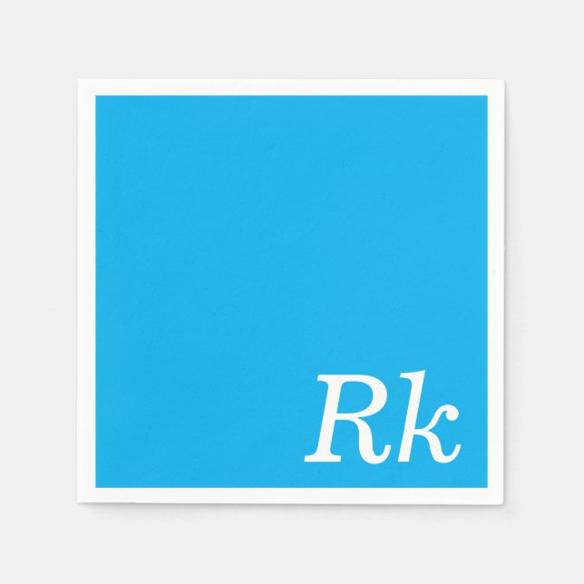 Personalized Custom Name Stylish Modern Elegant. Napkin (Front)