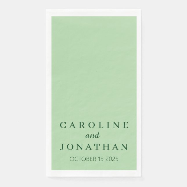 Personalized Custom Name Stylish Modern Script. Napkin (Front)