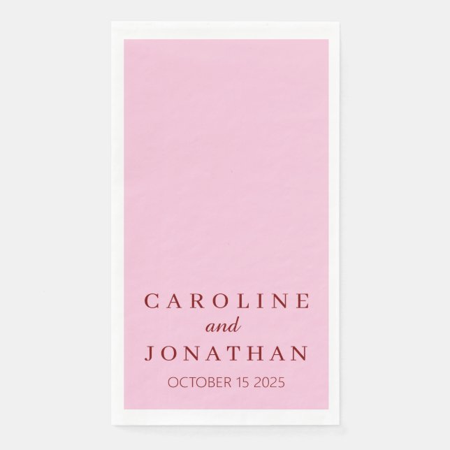 Personalized Custom Name Stylish Modern Script. Napkin (Front)