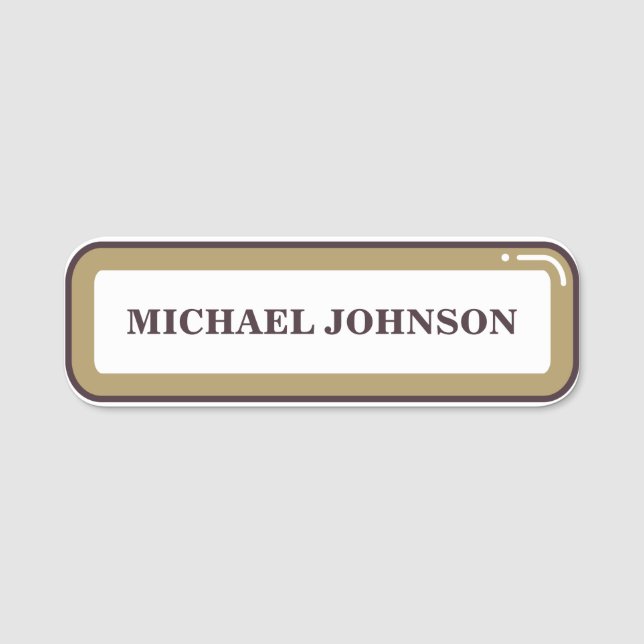 Personalized Custom Name Tag (Front)