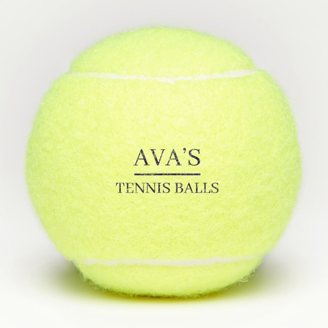 Personalized Custom Name Tennis Balls (Front)