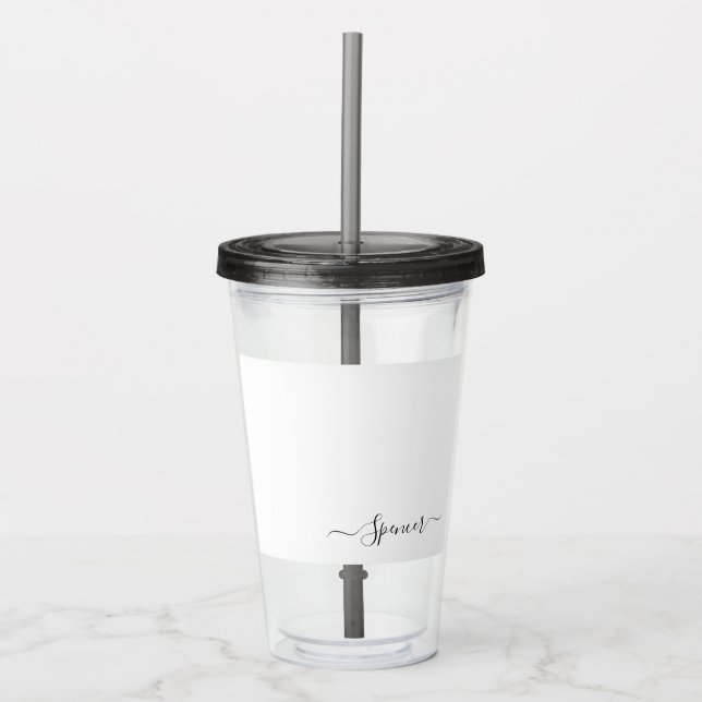 Personalized custom name tumbler (Front)