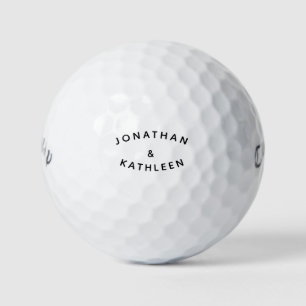 Personalized Custom Names Script Golf Balls
