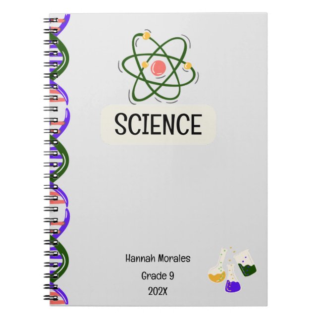 Personalized Custom Notebook for Students  (Front)