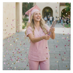 Personalized Custom Nursing Graduate Ceramic Photo Tile
