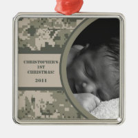 Personalized Custom Ornament ARMY ACU Camoflauge