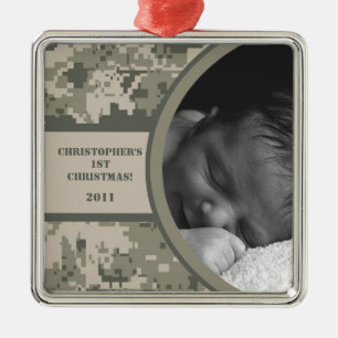 Personalized Custom Ornament ARMY ACU Camoflauge
