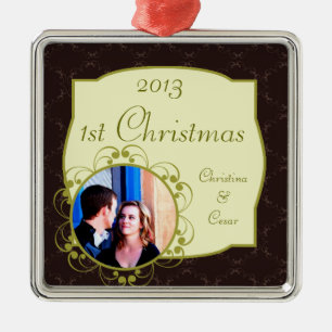 Personalized Custom Ornament Light/Olive Green Cha