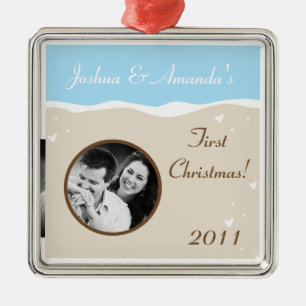Personalized Custom Ornament Ocean Sea Wave Sand