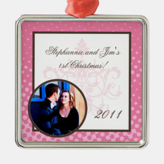 Personalized Custom Ornament Pink Chandelier