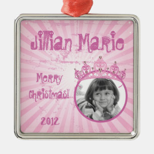 Personalized Custom Ornament Pink Princess Crown