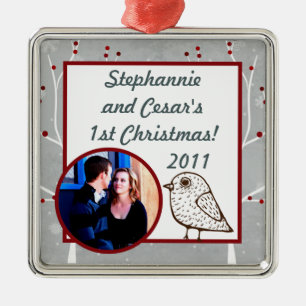 Personalized Custom Ornament White Tree