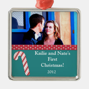 Personalized Custom Ornaments Candy Cane Stripes