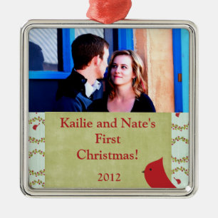 Personalized Custom Ornaments Cardinal Christmas B