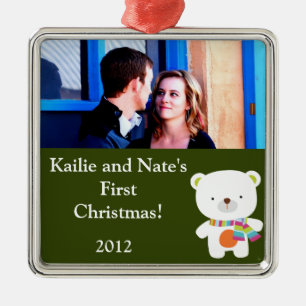 Personalized Custom Ornaments Christmas Polar Bear