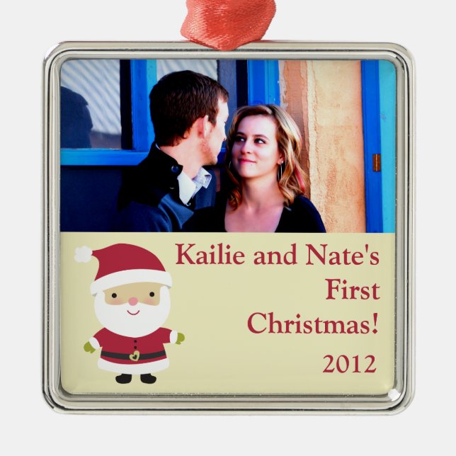 Personalized Custom Ornaments Jolly St.Nick (Front)