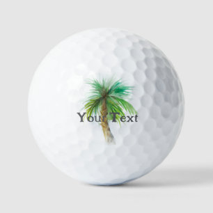 Personalized Custom Palm Tree Golf Ball