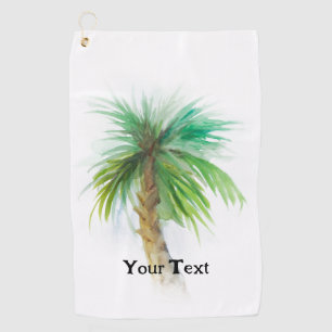 Personalized Custom Palm Tree Golf Towel