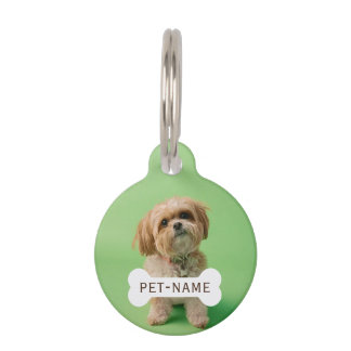 Personalized Custom Pet Dog Photo And Text Picture Pet Tag
