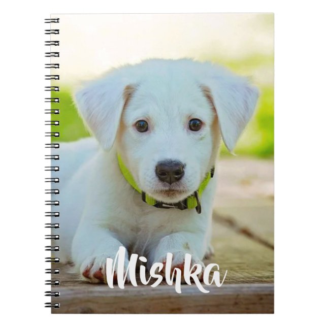 Personalized custom pet photo notebook (Front)