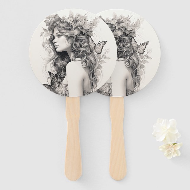 Personalized Custom Photo Add Your Own Photo Hand Fan (Front and Back)