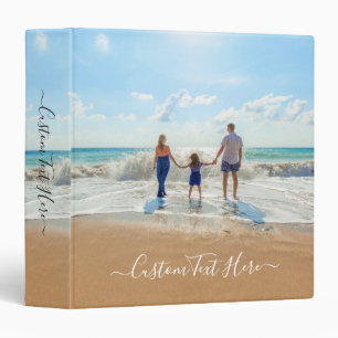 Personalized Custom Photo and Text Binder