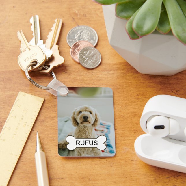 Personalized Custom Photo And Text Keychain (Desk)