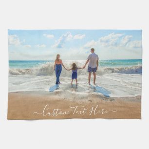 Personalized Custom Photo and Text Kitchen Towel