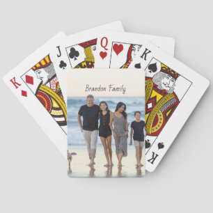 Personalized Custom Photo and Text   Playing Cards