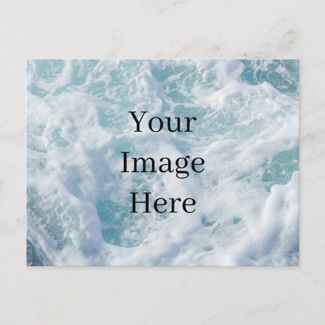 Personalized Custom Photo and Text Postcard (Front)