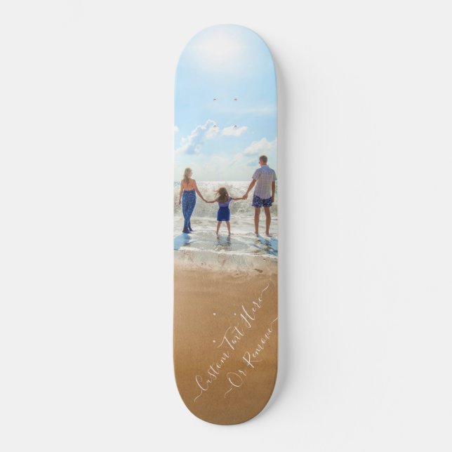 Personalized Custom Photo and Text Skateboard (Front)