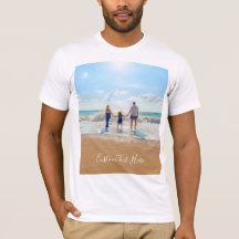 Personalized Custom Photo and Text T-Shirt