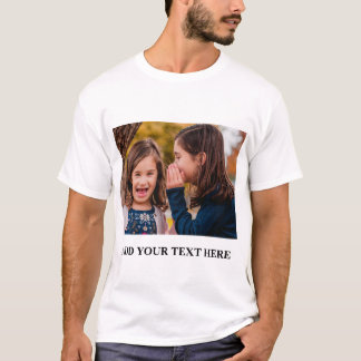 Personalized Custom Photo and Text T-Shirt