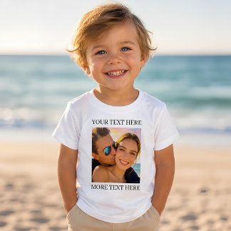 Personalized Custom Photo and Text Toddler T-shirt