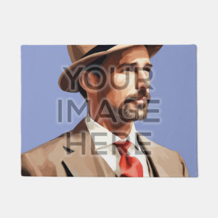 Personalized Custom Photo Area Rug Square Image