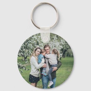 Personalized Custom Photo Best Dad Ever Keychain