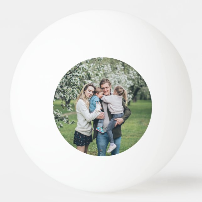 Personalized Custom Photo Best Dad Ever Ping Pong Ball (Front)