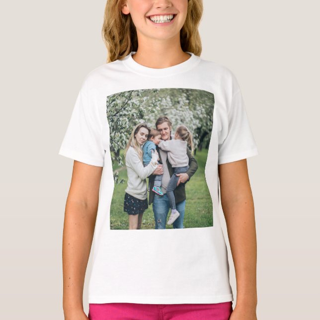 Personalized Custom Photo Best Dad Ever T-Shirt (Front)