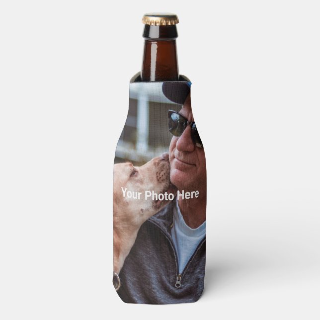 Personalized Custom Photo Bottle Cooler (Bottle Front)